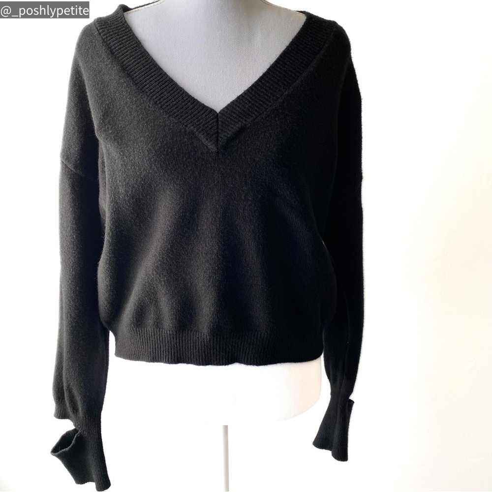 Elan s slit cuff sweater